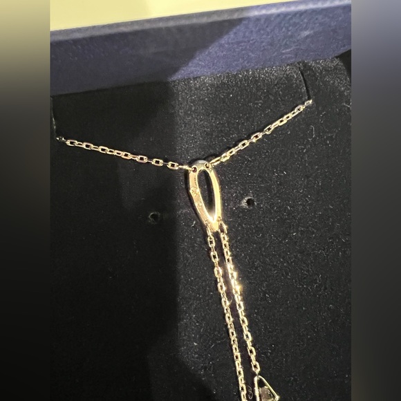 Swarovski Crystal Stone Necklace - 2 tone Brand New In Box - Picture 2 of 6